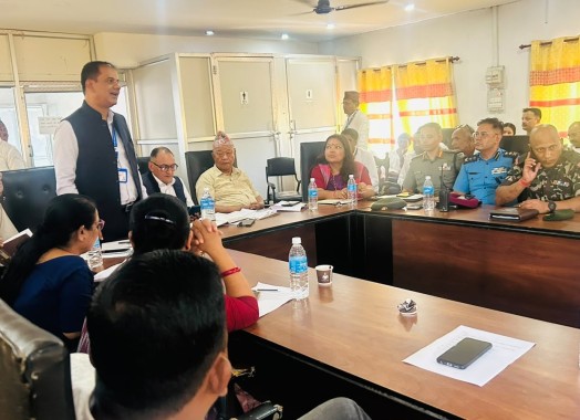 मोरङ जिल्ला स्थित कार्यालय प्रमुखको नियमित मासिक बैठक (२०८३।०५।०८)