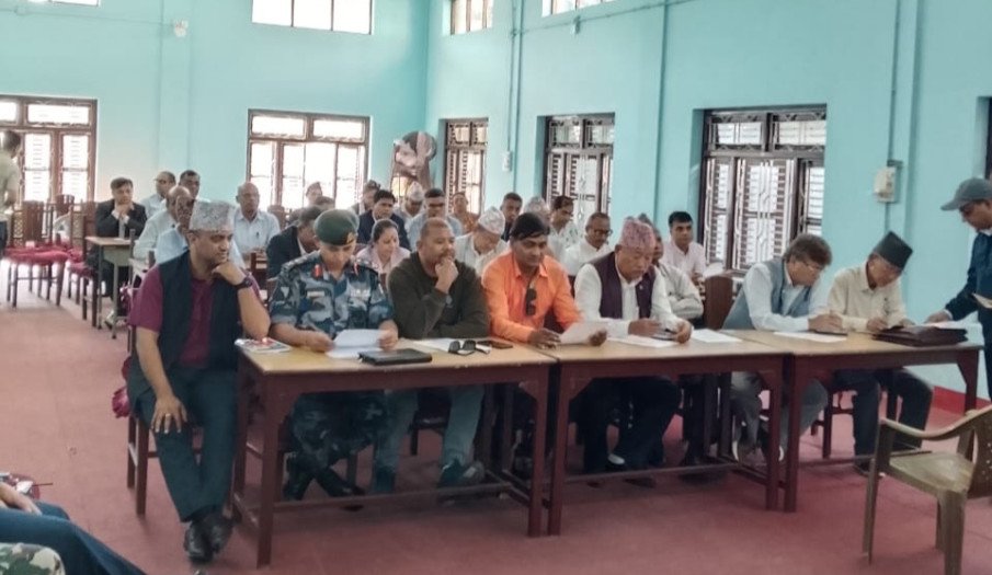 जिल्ला विपद् व्यवस्थापन समिति (DDMC) को बैठक - २०८२।१२।२७