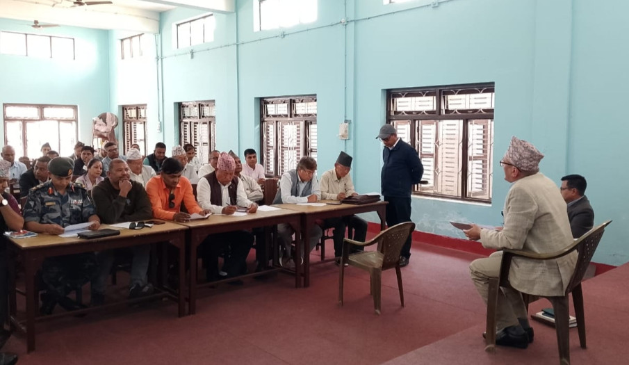 जिल्ला विपद् व्यवस्थापन समिति (DDMC) को बैठक - २०८२।१२।२७