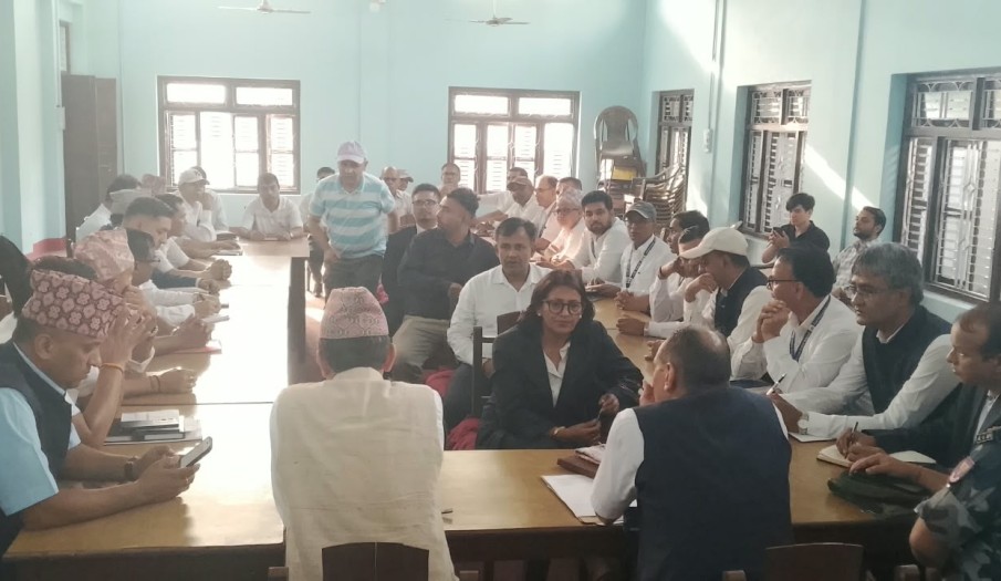 मोरङ जिल्ला स्थित कार्यालय प्रमुखको नियमित मासिक बैठक (२०८३।०६।२०)