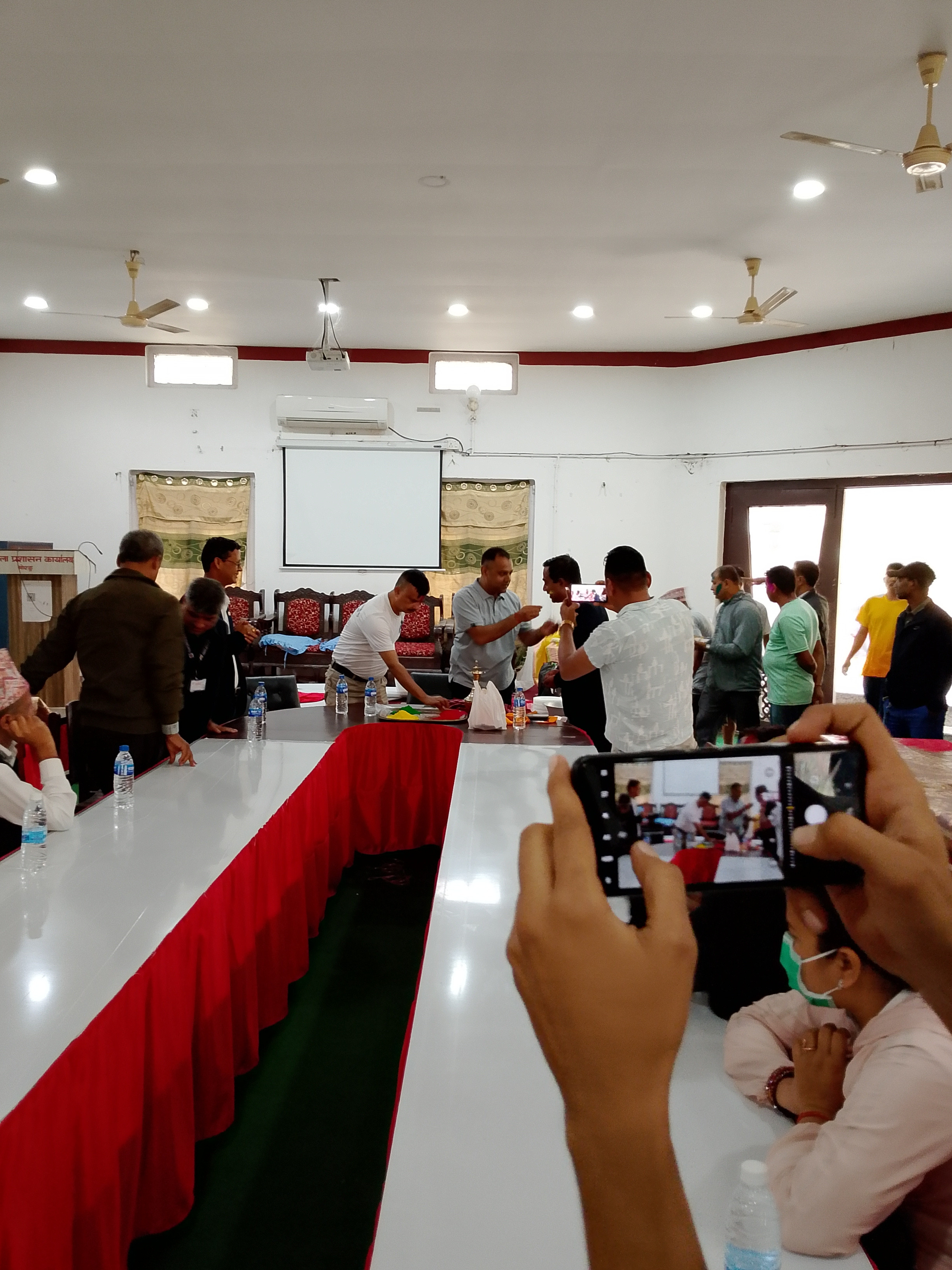 स.प्र.जि.अ. प्रदिप शाह ज्यूको विदाई तथा होली मिलन कार्यक्रम